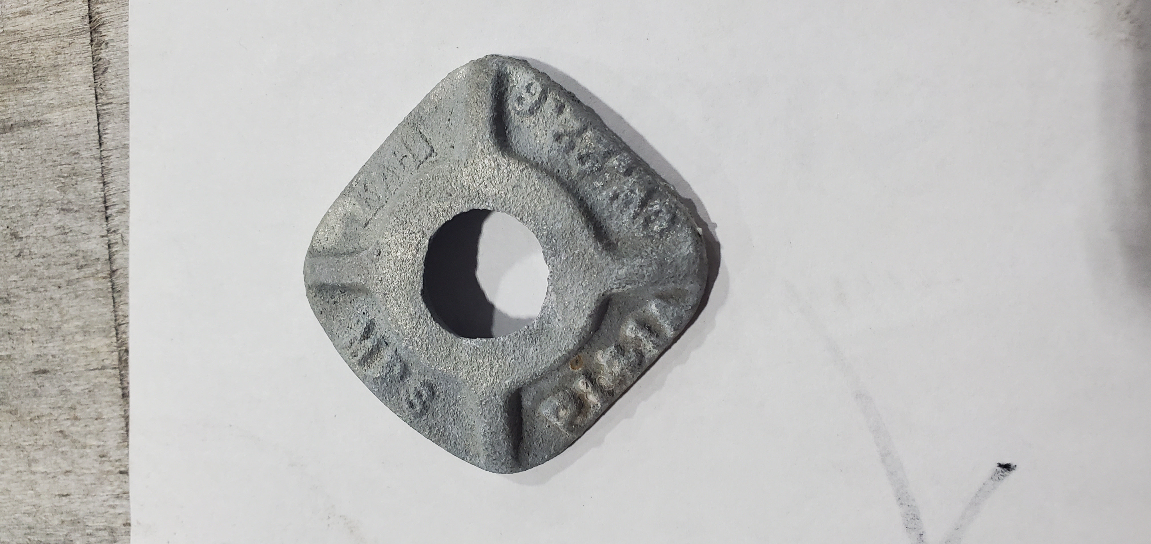 WASHER SQUARE 5/8IN ID 11/16IN OD 2-1/4I